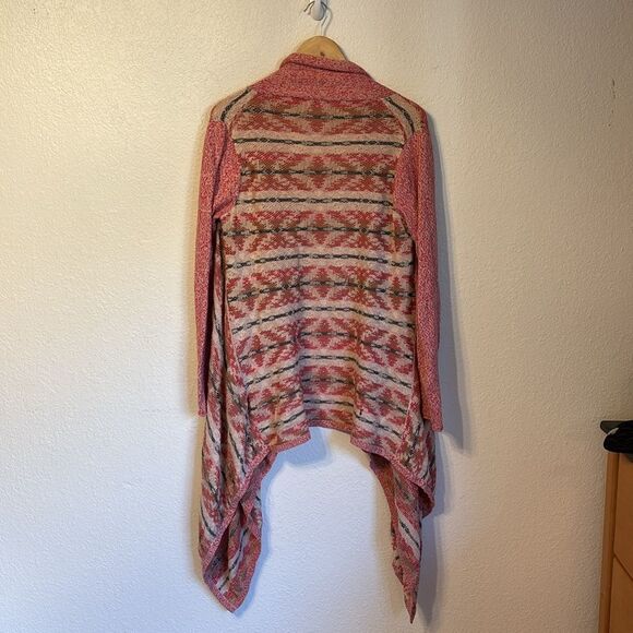 Lucky Brand Southwest Pattern Swing Waterfall Cardigan Small - Picture 5 of 5